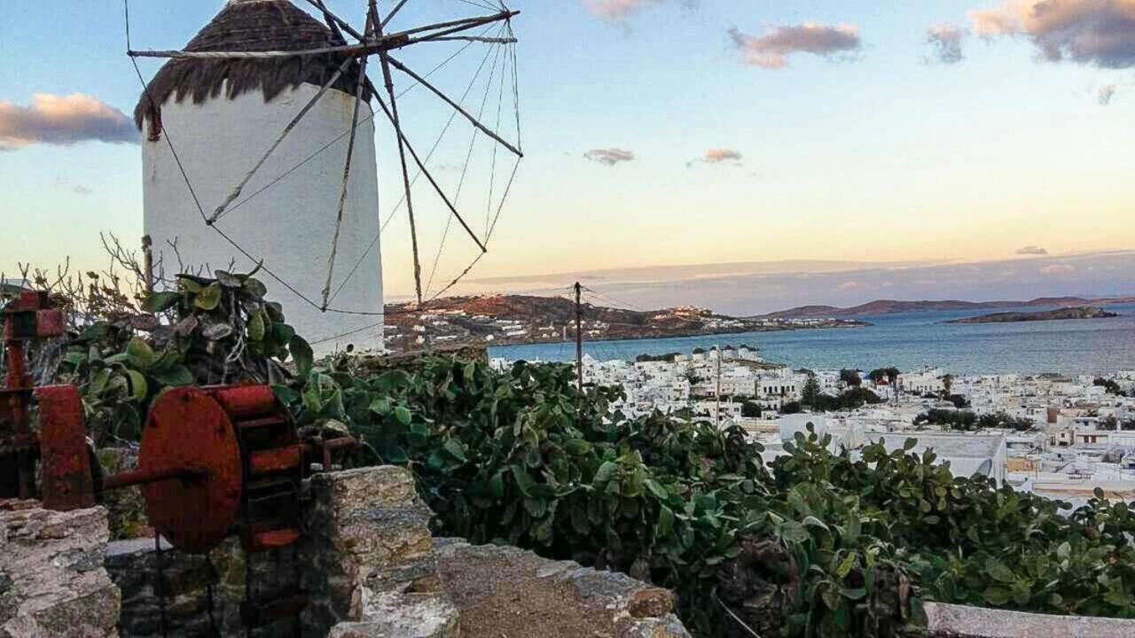 Traditional Split Level House In Mykonos Town Villa ภายนอก รูปภาพ